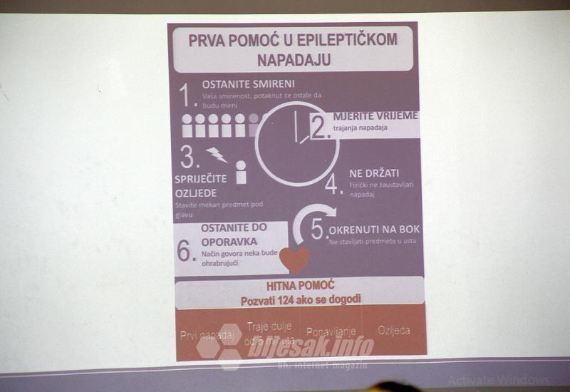 Detalj s predavanja - Podizanje svijesti o epilepsiji: Ljubičasti dan u Mostaru
